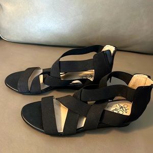 Black casual dress sandals